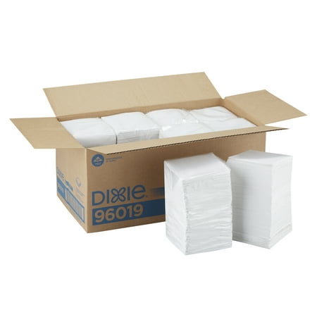 Dixie® 1/4-Fold 1-Ply Beverage Napkin  96019  White  4 000 Napkins per Case
