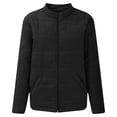thumbnail image 5 of LEAVINGSUO Womens Tops Winter Coats for Women Fashion Women Solid Stand-up Collar Cardigan Down Jacket Outerwear Padded Coat, 5 of 6