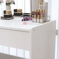 thumbnail image 3 of NAIYUFA Small Vanity Desk,Modern Makeup Vanity Desk with Mirror ,Small Vanity with Storage Drawer & Chair, Vanity Table Set for Bedroom Small Space,White, 3 of 8