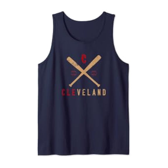 Cleveland Baseball Vintage Distressed Tank Top Size S-3XL