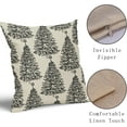 thumbnail image 4 of Christmas Pillow Covers 18x18 Set of 2 Red Xmas Tree Star Rustic Winter Print Decorative Outdoor Pillowcases Farmhouse Vintage Holiday Decorations Throw Cushion Case Decor for Couch Sofa Bed, 4 of 6