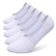 thumbnail image 1 of Pareberry Calcetines gruesos de algodón para mujer, atléticos, informales, de corte bajo, planos, antideslizantes, con forro para barco, paquete de 510 (talla de zapato: 5-85 blanco), 1 of 5