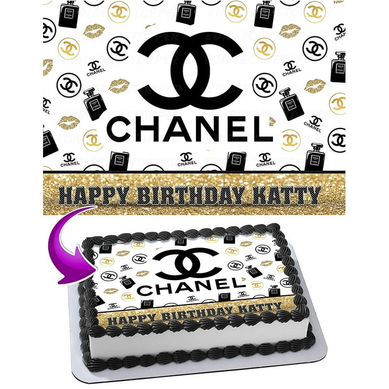 Chanel - Edible Cake Topper - 11.7 x 17.5 Inches 1/2 Sheet