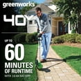 Greenworks 40V 13" Cordless String Trimmer/Edger with 2.0 Ah Battery