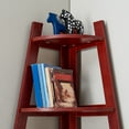 thumbnail image 5 of Danya B. Corner Ladder Five Shelf Bookcase - Cherry Finish, 5 of 6