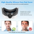 thumbnail image 6 of Rechale VR Silicone Case for Meta Quest 3S, Design Upgraded Accessories for Oculus Quest 3s, Face Cover, Controller Grips, Shell Cover, Lens Cover, Disposable Eye Cover(Blue Skull), 6 of 9