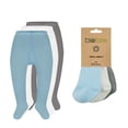 thumbnail image 2 of Biotex Organic Cotton Baby Boy Newborn Tights | 3 Pairs | Model: 1001, 2 of 8