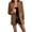 Khaki, variant on ZVNAΖH Womens Double Breasted Blazer Jackets Casual Blazers Lapel Long Sleeve Work Office Blazer Spring Fall Outfits