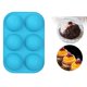 thumbnail image 2 of de silicona semiesférico de 6 cavidades, para hornear para bombas caliente, pasteles, gelatina, mousse de , fácil Azul Baoblaze molde de chocolate, 2 of 7