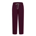 thumbnail image 6 of JULMCOMO Scrubs for Women Set Soft Nurse Esthetician Uniforms Stretchy Jogger Suit Solid Color V Neck Top & Jogger Pant with Multi Pocket Scrubs In Regular and Petite Wine S, 6 of 6