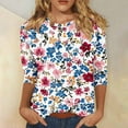 thumbnail image 2 of Womens Tops, White Summer Tops for Women Cotton Blouses & Button-Down Shirts Plus Size Short Sleeve Shirts for Women Plus Size Womens Sports Tops Short Sleeve Warehouse Today Shipping, 2 of 5