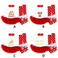 thumbnail image 6 of Baby Girls Christmas Outfits Clothes Newborn My First Christmas Romper Tutu Dress Headband Leg Warmer Shoes Toddler Clothing 4pcs/set 0-3 Months, 6 of 6