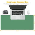 thumbnail image 6 of Minimalist Desk Mat, Large Mouse Pad with Non-Slip Base, Office Desk Accessories, 35.4"x15.7" Green, 6 of 7