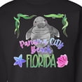 thumbnail image 3 of Inktastic Panama City Beach Florida Cute Swimming Manatee Adult Sweatshirt, 3 of 4