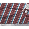 thumbnail image 2 of Soimoi Red polyester Crepe Fabric Dot & Stripe Print Fabric by Yard 52 Inch Wide, 2 of 3