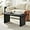 Black, variant on AVZEAR Oval Fluted Coffee Table for Living Room, Mid Century Modern Coffee Table with Fluted Legs, Curved Round Wooden Center Table for Home, Office, Cafe, Vintage Walnut (39.38" x 19.69" x 13.78")