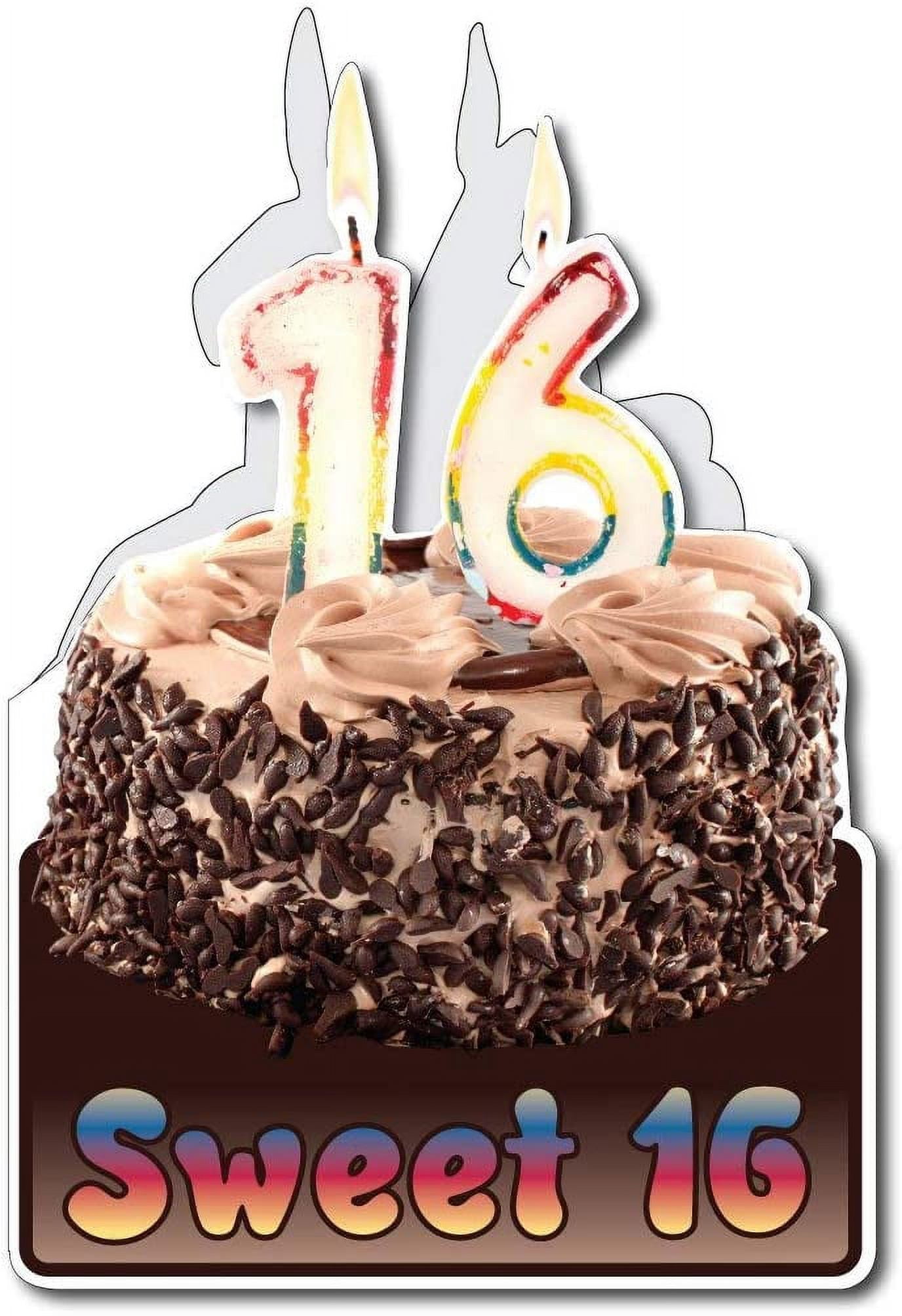 VictoryStore Jumbo Greeting Cards: Giant Birthday Card (Sweet Sixteen), 2 feet x 3 feet Card with Envelope