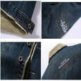 thumbnail image 5 of Veste en Jean pour Hommes Oversize Plus Veste en Vrac Velours Automne Hiver, 5 of 5