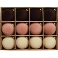 thumbnail image 3 of 12 bolas navideñas de terciopelo, bolas grandes de 2,4 pulgadas para adornos navideños de terciopelo para decoración de árboles de Navidad, adornos navideños flocados colgantes, juego de bolas navideñ, 3 of 7