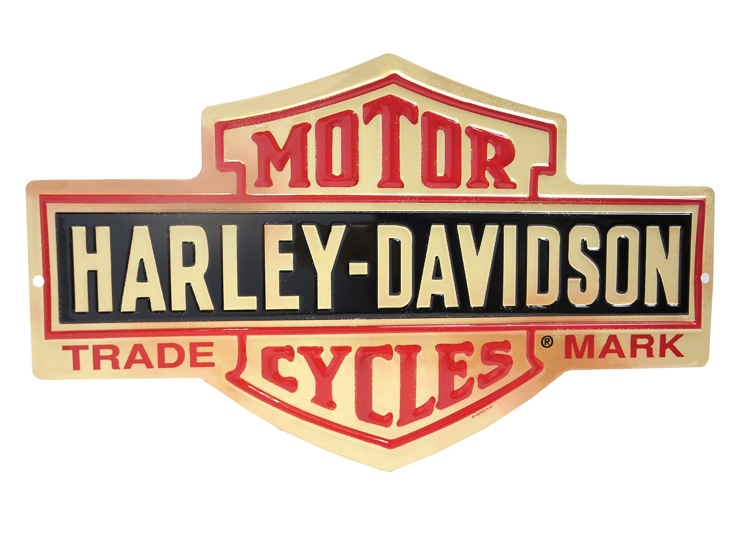 Harley Davidson Denim Girl Metal Sign Plaque Retro Man Cave Garage Shed Vintage 