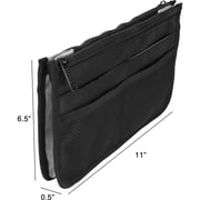 VER Beauty Mini Travel Bag Organizer with 2 Zippered Closure Pouches and 8 External Pockets