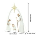 KQJQS 5FT Lighted Christmas Outdoor Nativity Scene for Yard, Large