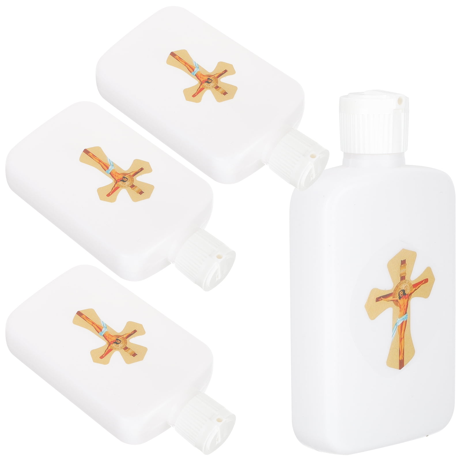FVVMEED 4 Pieces Easter Holy Water Bottles White Plastic Refillable Liquid  Storage Container with Go…See more FVVMEED 4 Pieces Easter Holy Water