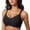 Black, variant on Xijirk Women Seamless Bra Triple Hook Wireless Support Innerwear All Season,XL
