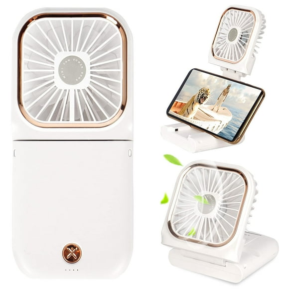 Miniventilador portátil FADACHY 5 en 1 con banco de energía de 3000 mAh