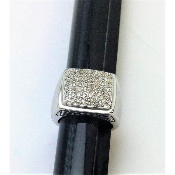 R.S. Covenant 092 sz 10 2347 Men's Squared Cz Ring Size 10