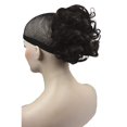thumbnail image 1 of Extensión de pelo de cola de caballo corta Lydell, postizo sintético ondulado con garra de mandíbula (marrón oscuro), 1 of 5