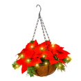 thumbnail image 4 of Christmas Flower Hanging Basket Easy to Install Christmas Collection with Light, 4 of 9