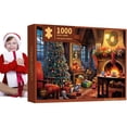 thumbnail image 1 of ny stil Adventspussel 1000 st Julkalenderpussel Countdown Calendar Countdown Box Pussel för vuxen barn A, 1 of 5