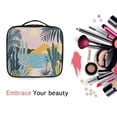 thumbnail image 6 of FORMRS Travel Makeup Bag Large Capacity Train Case Cosmetic Organizer with Adjustable Dividers, Boho Style Sun, 6 of 8