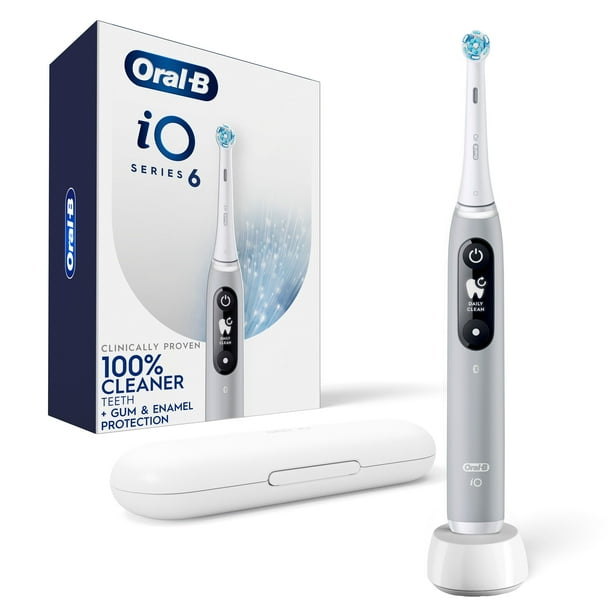 Oral-B iO Series 6 Electric Toothbrush with Brush Head, Gray Opal