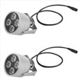 thumbnail image 1 of 2X Luz de Relleno con Iluminación Infrarroja de 4 LED, Resistente Al Agua, con Visión , CC de 12 V para Cámara de Seguridad, 1 of 5