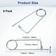 thumbnail image 3 of Uxcell 6-Pack Pin de Seguridad de Pasador en Forma de Broche, Pines de Acero de Resorte M4.5x108mm, Sujetadores de Broche de Bloqueo Rápido, Clips Retenedores Pesados, 3 of 7