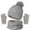 Grey, variant on Warm Set for Women, 3Pcs Winter Beanie Hat Scarf Screen Gloves Sets Girls Classic Knit Warm Chunky Fleece Set, Fall Winter Fashion Accessories