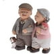 thumbnail image 3 of Figuras de resina JanHm pareja de ancianos decoración Hogar, 3 of 4