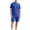 HGG036-Blue, variant on Yaoyar Mens 2 Pieces Outfits Casual Cotton T Shirt and Shorts Set Summer Short Sleeve Waffle Tracksuits