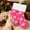 Hot Pink, variant on Christmas Snowflake Mid‑Calf Socks, Fleece‑Lined Thick Warm Cotton Winter Socks, Cozy Holiday Home Floor Socks for Daily Wear & Xmas Gift,Hot Pink