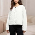 thumbnail image 3 of Wowcloth Quilted Cotton Jacket for Woman, Lightweight with Round Neck, Casual Fashion Outerwear for Travel and Daily, 3 of 6