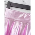 thumbnail image 5 of iixpin Kids Girls Shiny Hip Hop Jazz Dance Skirt Stylish Bronzing Irregular Hem Tutu Skirt Modern Dance Costume Pink 10, 5 of 7