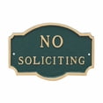 thumbnail image 4 of Montague Metal Products Petite Montague No Soliciting Statement Plaque, White with Black Letter, 4.5" x 7.15", 4 of 4