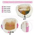 thumbnail image 2 of URSOFINE Lightweight Drawstring Backpack Cute Small Color Block Backpack Casual Daypack, 2 of 7