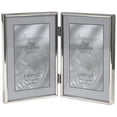thumbnail image 1 of Lawrence Frames 650046D Hinged Double Simply Metal Picture Frame - Silver- 0.67 in., 1 of 1