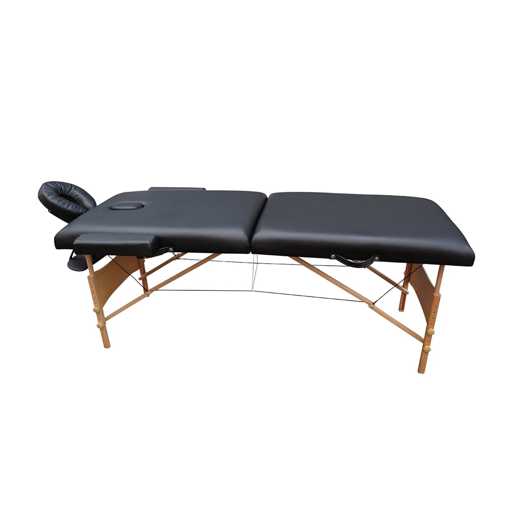 ALEKO Cushioned Adjustable 2 Section Folding Portable Massage Table