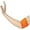 Light Orange, variant on Couver Men's Arm/Bicep Bands (Cotton Terry Cloth) for Sweat Armband, Light Orange (1 Pair)