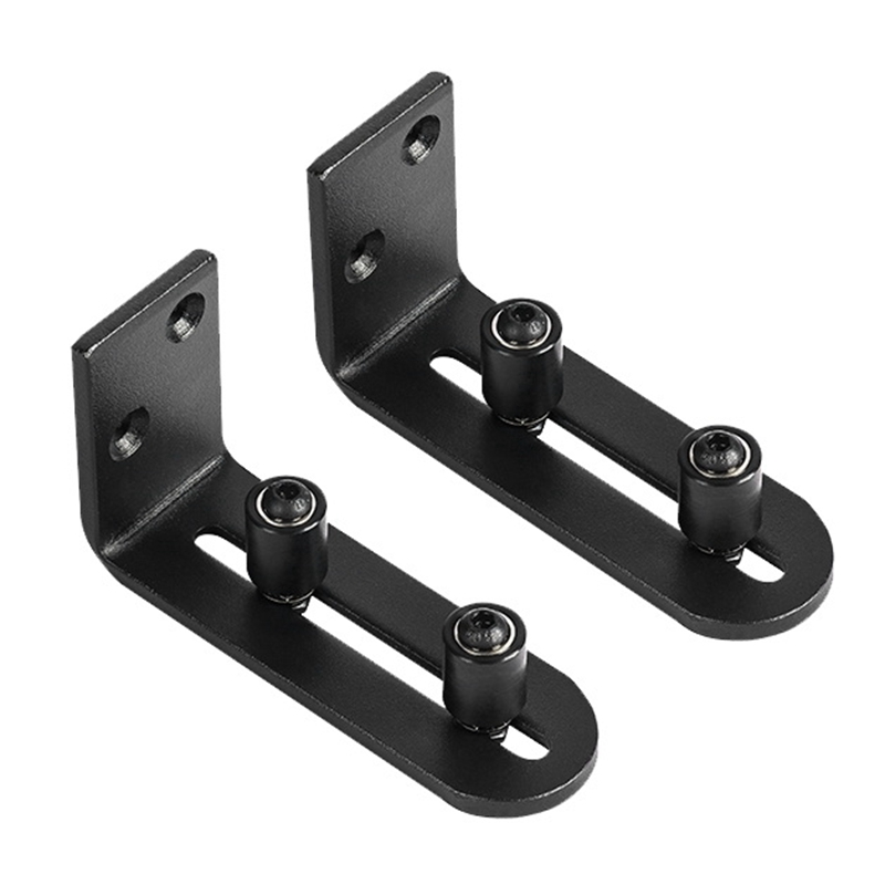 Sliding Barn Door Floor Guides Adjustable Stay Roller Hardware Kit, 2
