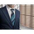 thumbnail image 6 of Mens Ties Ripple Blue Multicolored Silk Green 57.5 inches, 6 of 6